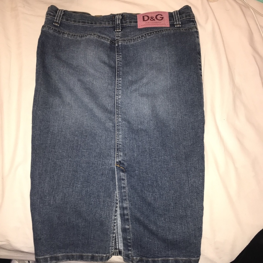 D&G midi denim skirt